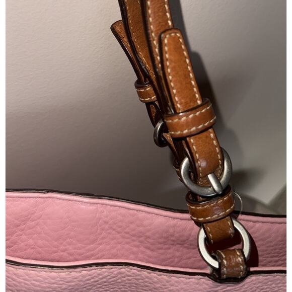 Vintage COACH CHELSEA F10892 Pebbled Leather Tote Shoulder Bag Handbag Rare Pink - Picture 12 of 14